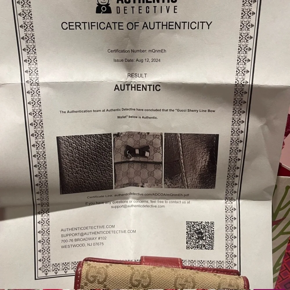 Gucci Monogram Princy Compact French Flap Wallet W/COA - Picture 9 of 9